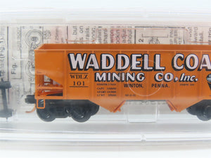 N Scale Micro-Trains MTL 56350 WDLX Waddell Coal Mining Co. 2-Bay Hopper 101 RTR