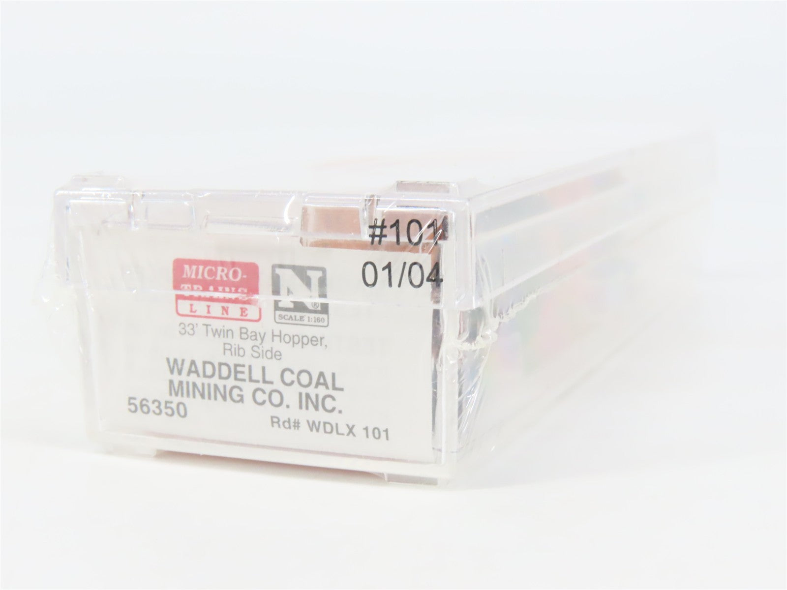 N Scale Micro-Trains MTL 56350 WDLX Waddell Coal Mining Co. 2-Bay Hopper 101 RTR