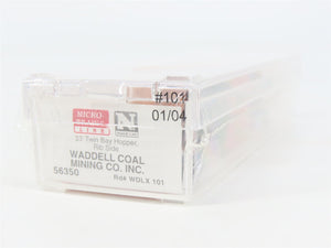 N Scale Micro-Trains MTL 56350 WDLX Waddell Coal Mining Co. 2-Bay Hopper 101 RTR