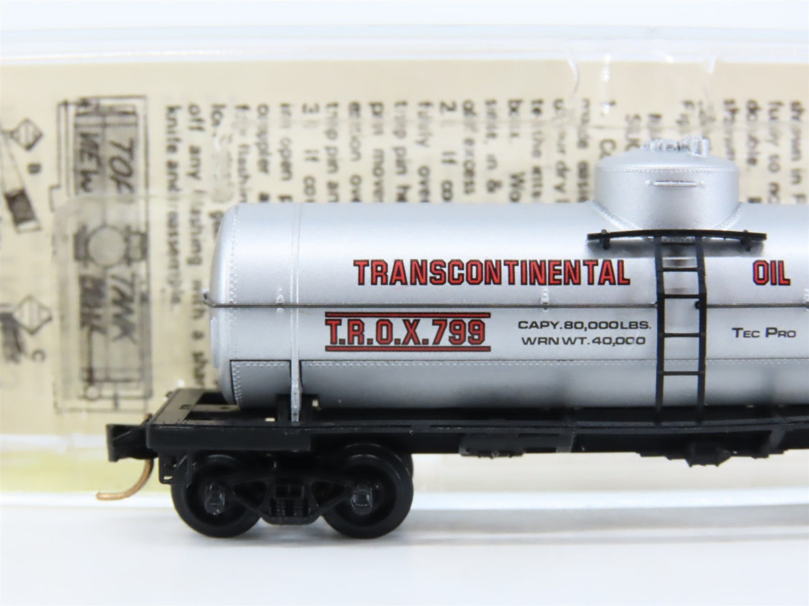N Kadee Micro-Trains MTL 65050 Transcontinental Oil Co. Single Dome Tank Car 799