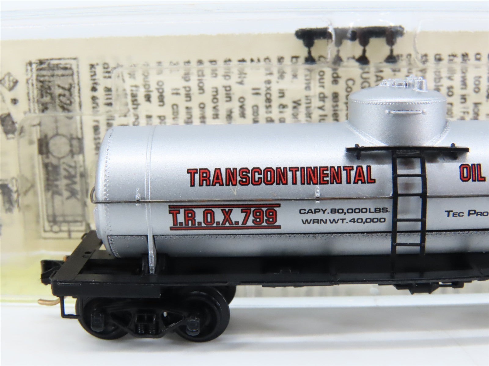 N Kadee Micro-Trains MTL 65050 TROX Transcontinental Oil Single Dome Tankcar 799