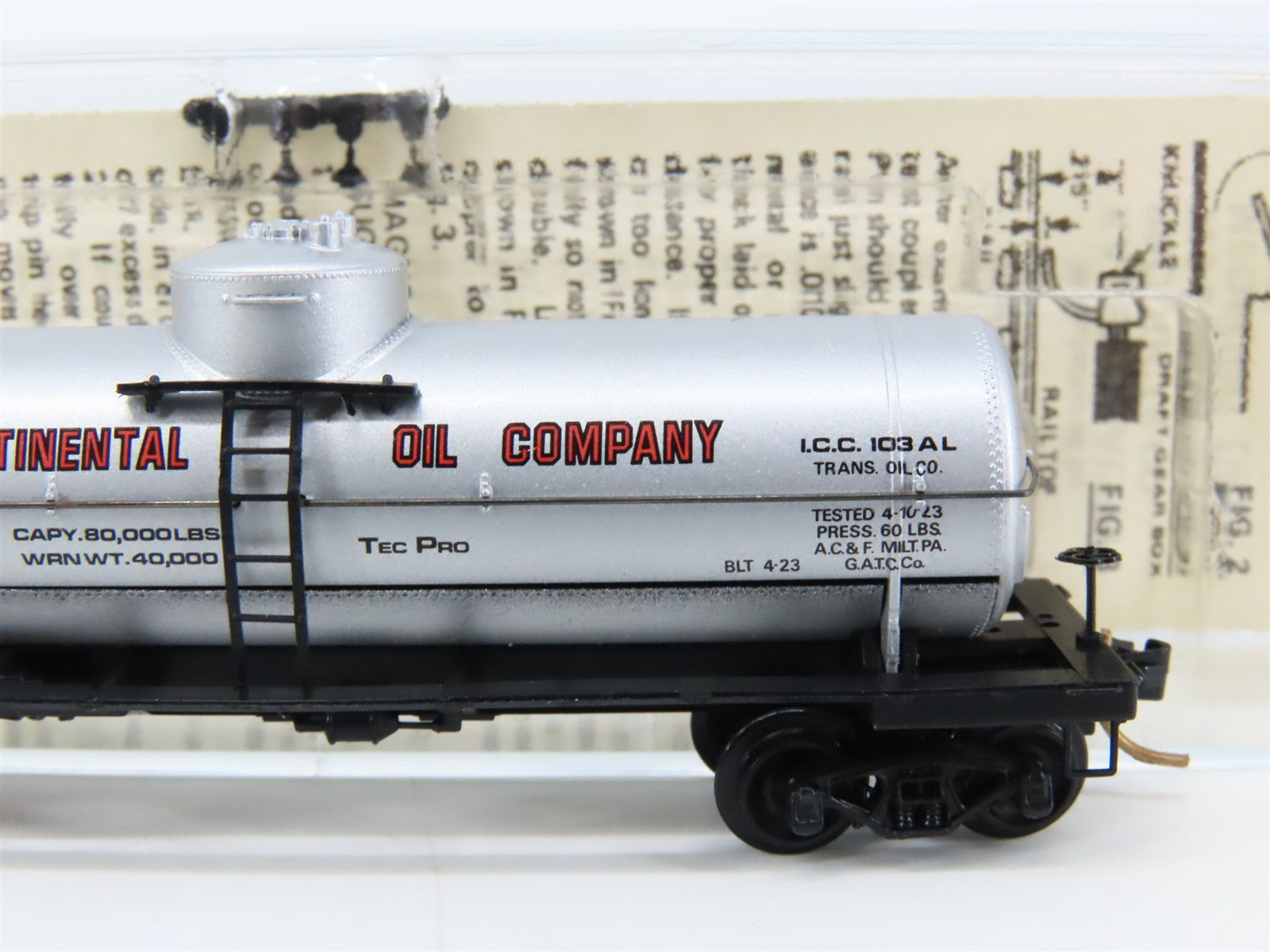 N Kadee Micro-Trains MTL 65050 TROX Transcontinental Oil Single Dome Tankcar 799