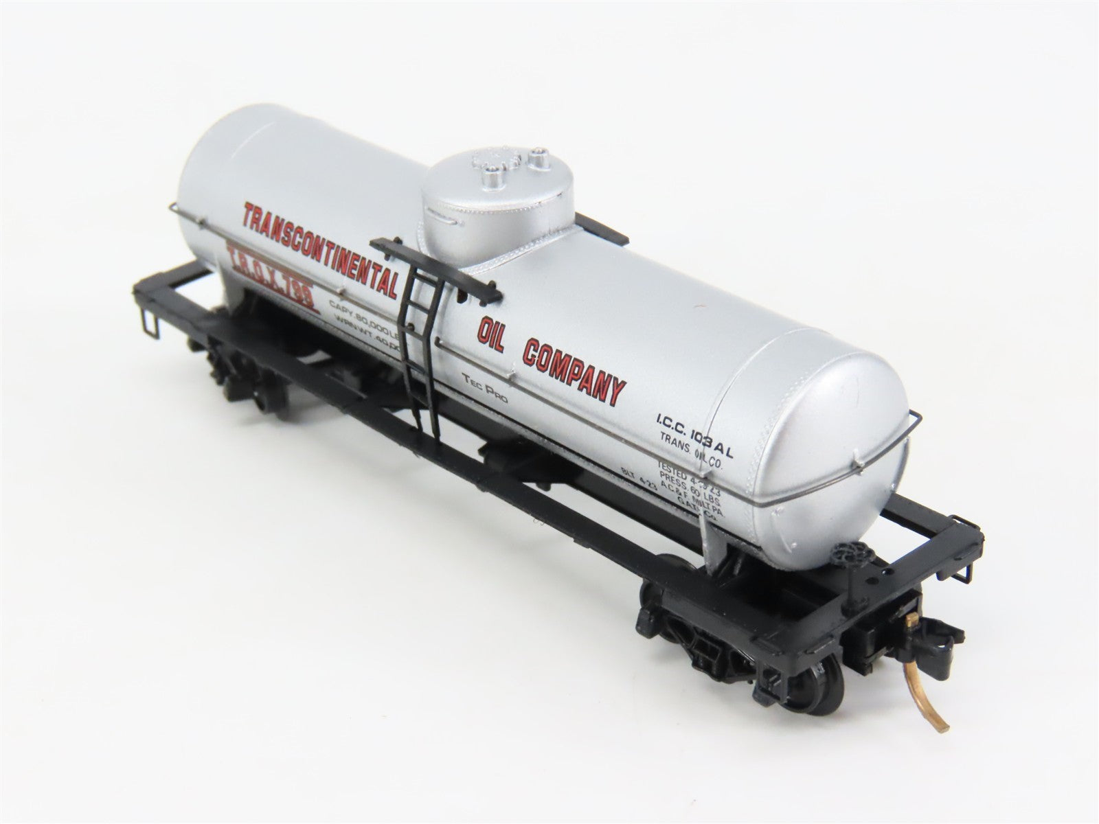 N Kadee Micro-Trains MTL 65050 TROX Transcontinental Oil Single Dome Tankcar 799