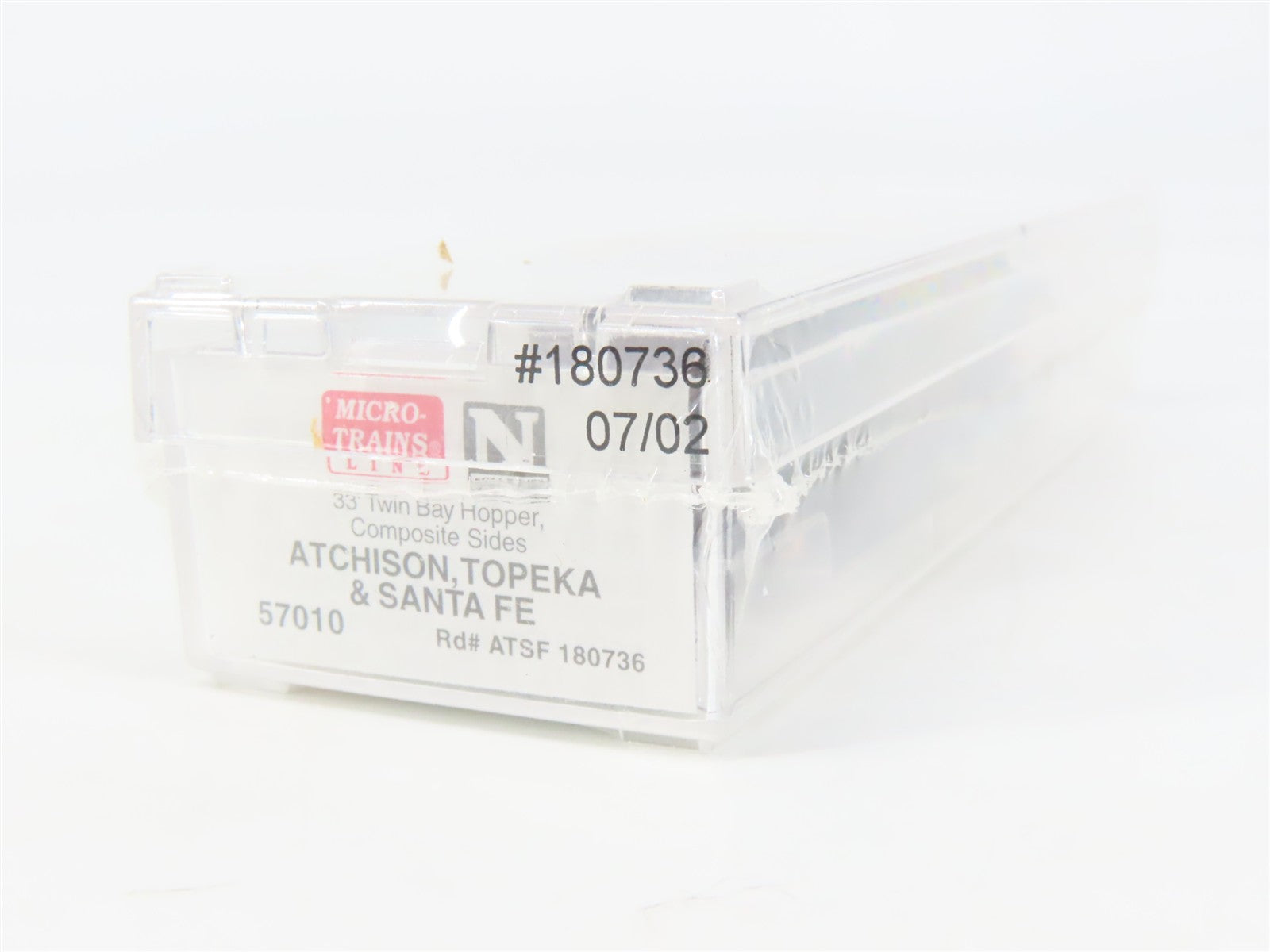 N Scale Micro-Trains 57010 ATSF Atchison, Topeka & Santa Fe 33' 2-Bay Hopper RTR