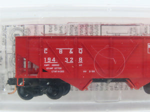 N Scale Micro-Trains MTL 57020 CB&Q Burlington Route 2-Bay Open Hopper #194328