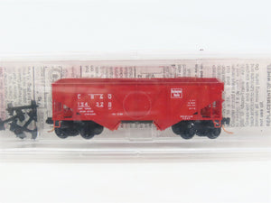 N Scale Micro-Trains MTL 57020 CB&Q Burlington Route 2-Bay Open Hopper #194328