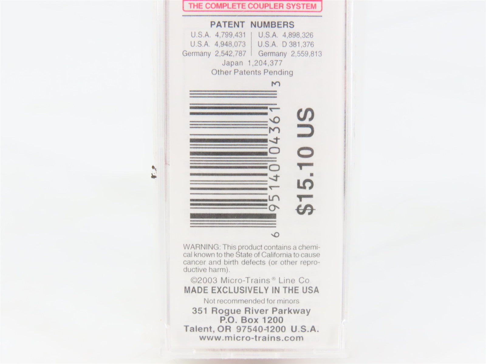 N Scale Micro-Trains MTL 57020 CB&Q Burlington Route 2-Bay Open Hopper #194328