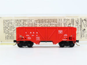 N Scale Micro-Trains MTL 57020 CB&Q Burlington Route 2-Bay Open Hopper #194573