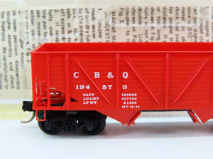 N Scale Micro-Trains MTL 57020 CB&Q Burlington Route 2-Bay Open Hopper #194573