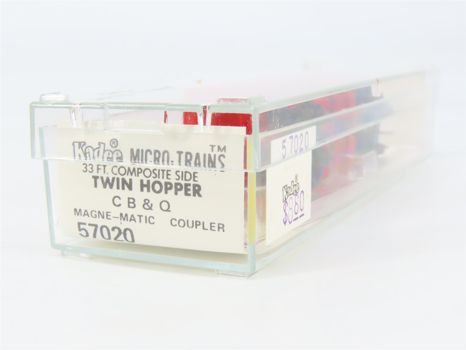 N Scale Micro-Trains MTL 57020 CB&Q Burlington Route 2-Bay Open Hopper #194573
