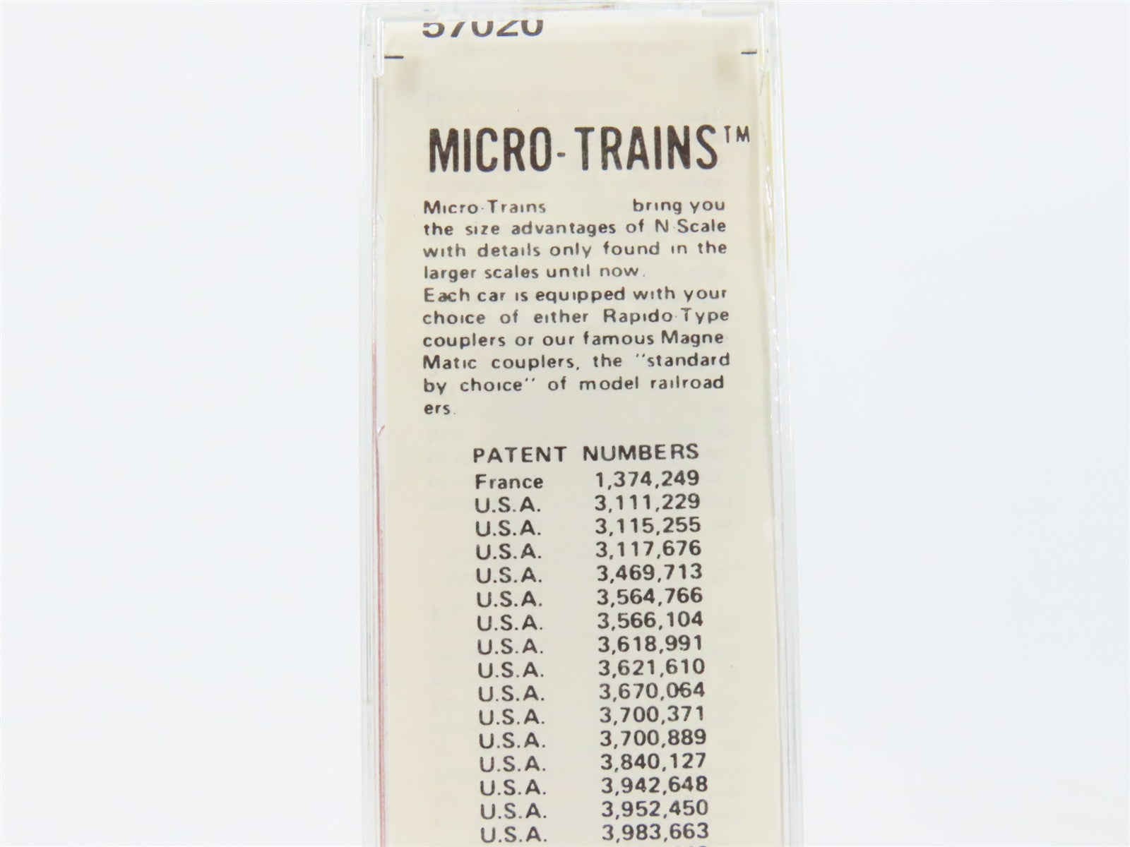 N Kadee Micro-Trains MTL 57020 CB&Q Burlington Route 2-Bay Open Hopper #194573