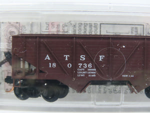 N Scale Micro-Trains 57010 ATSF Santa Fe 33' 2-Bay Hopper 180736 RTR