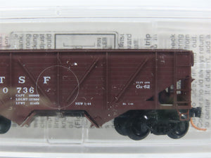 N Scale Micro-Trains 57010 ATSF Santa Fe 33' 2-Bay Hopper 180736 RTR