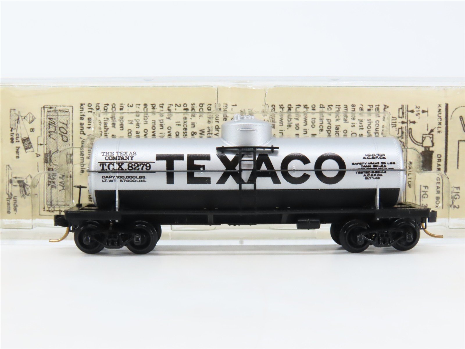 N Scale Micro-Trains 65072 TCX Texaco 39' Single Dome Tank Car 8279 RTR