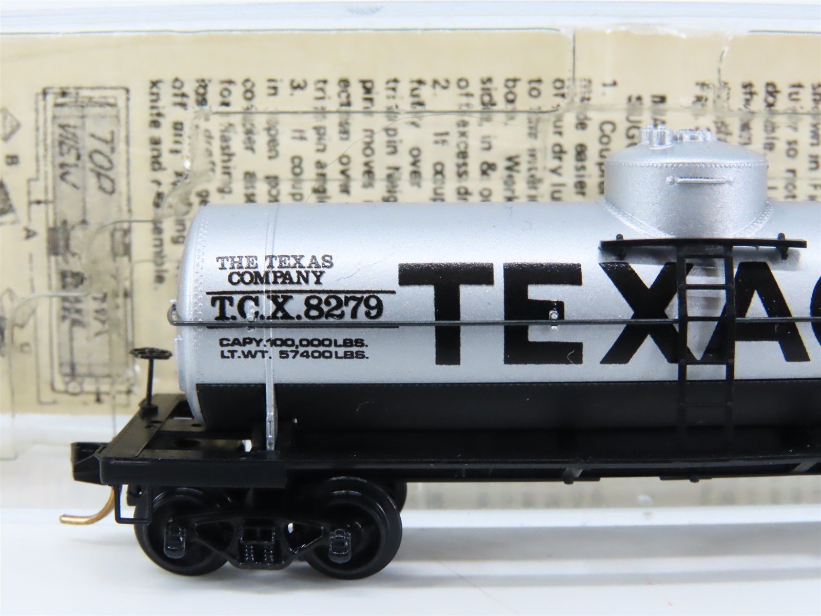 N Scale Micro-Trains 65072 TCX Texaco 39' Single Dome Tank Car 8279 RTR