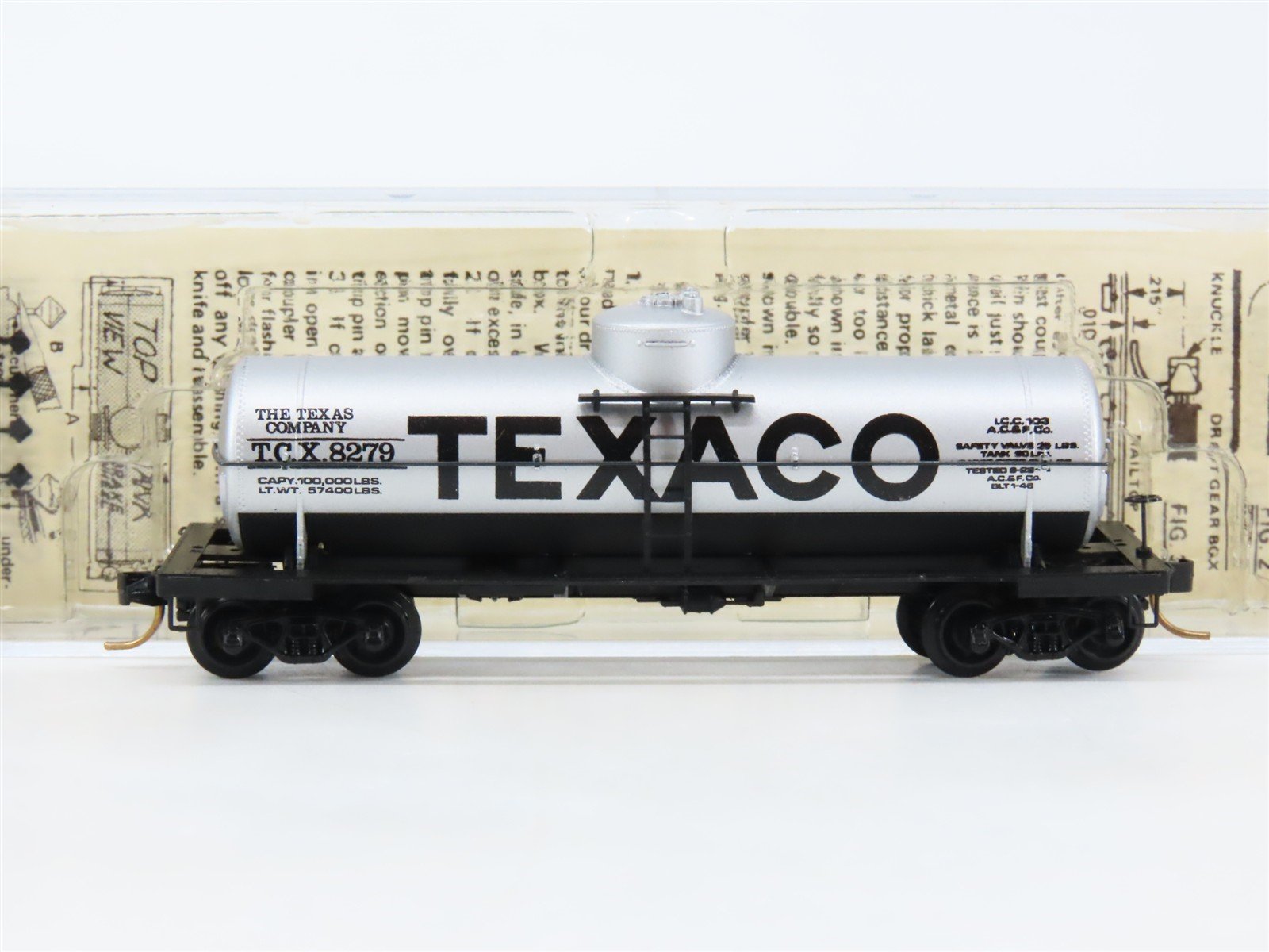N Scale Micro-Trains 65072 TCX Texaco 39' Tank Car 8279 RTR