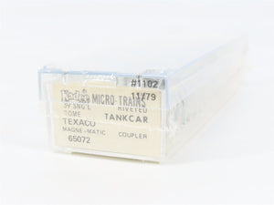 N Scale Micro-Trains 65072 TCX Texaco 39' Tank Car 1102 RTR