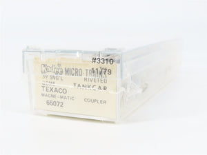 N Scale Micro-Trains 65072 TCX Texaco 39' Single Dome Riveted Tank Car 3310 RTR