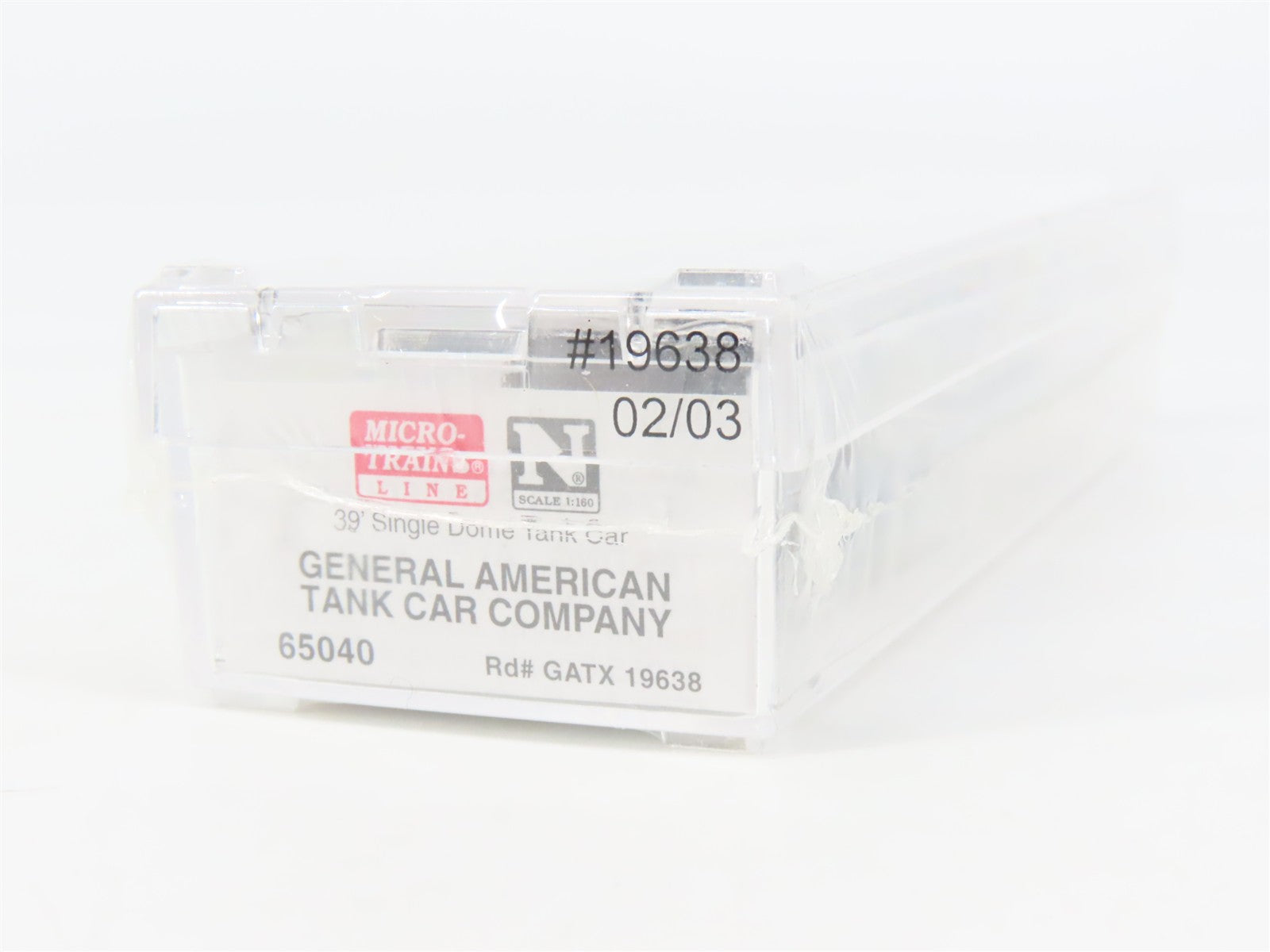 N Micro-Trains MTL 65040 GATX General American Single Dome Tank Car #19638