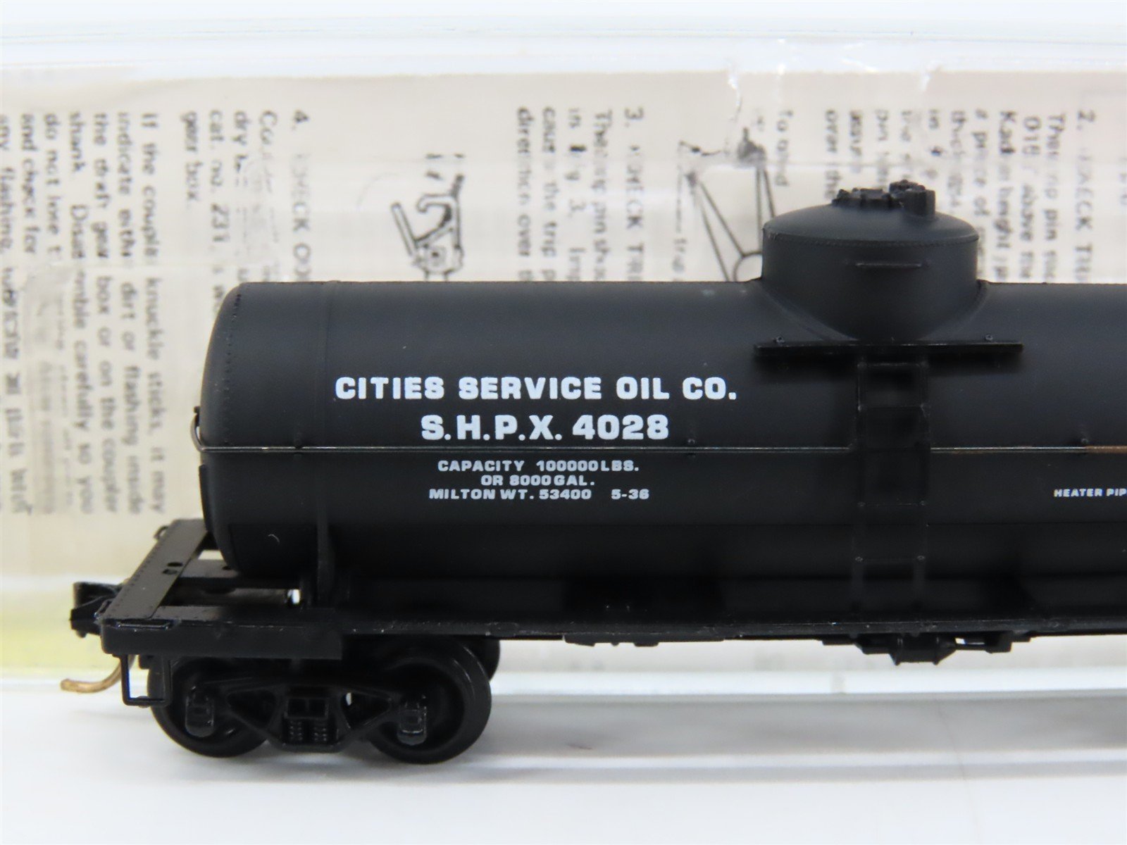 N Scale Micro-Trains 65110 SHPX Cities Service 39' Single Dome Tank Car 4028 RTR