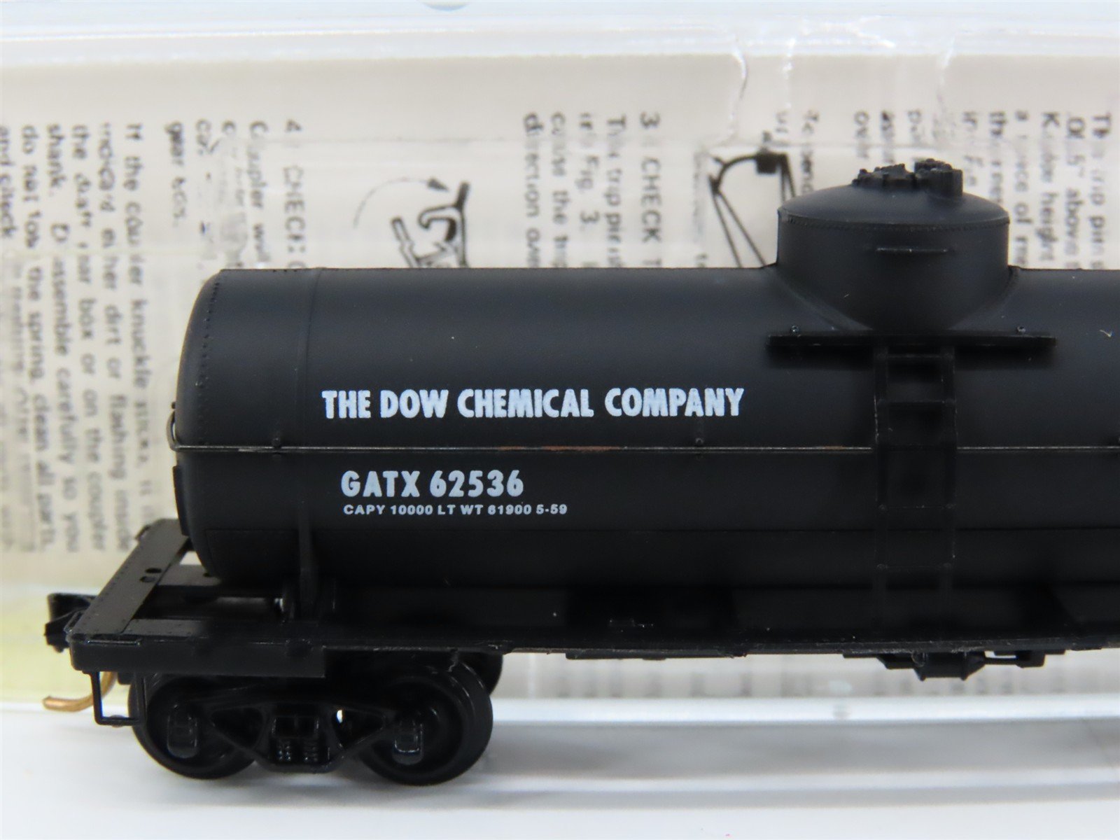 N Scale Micro-Trains 65100 GATX Dow Chemical 39' Single Dome Tank Car 62536 RTR
