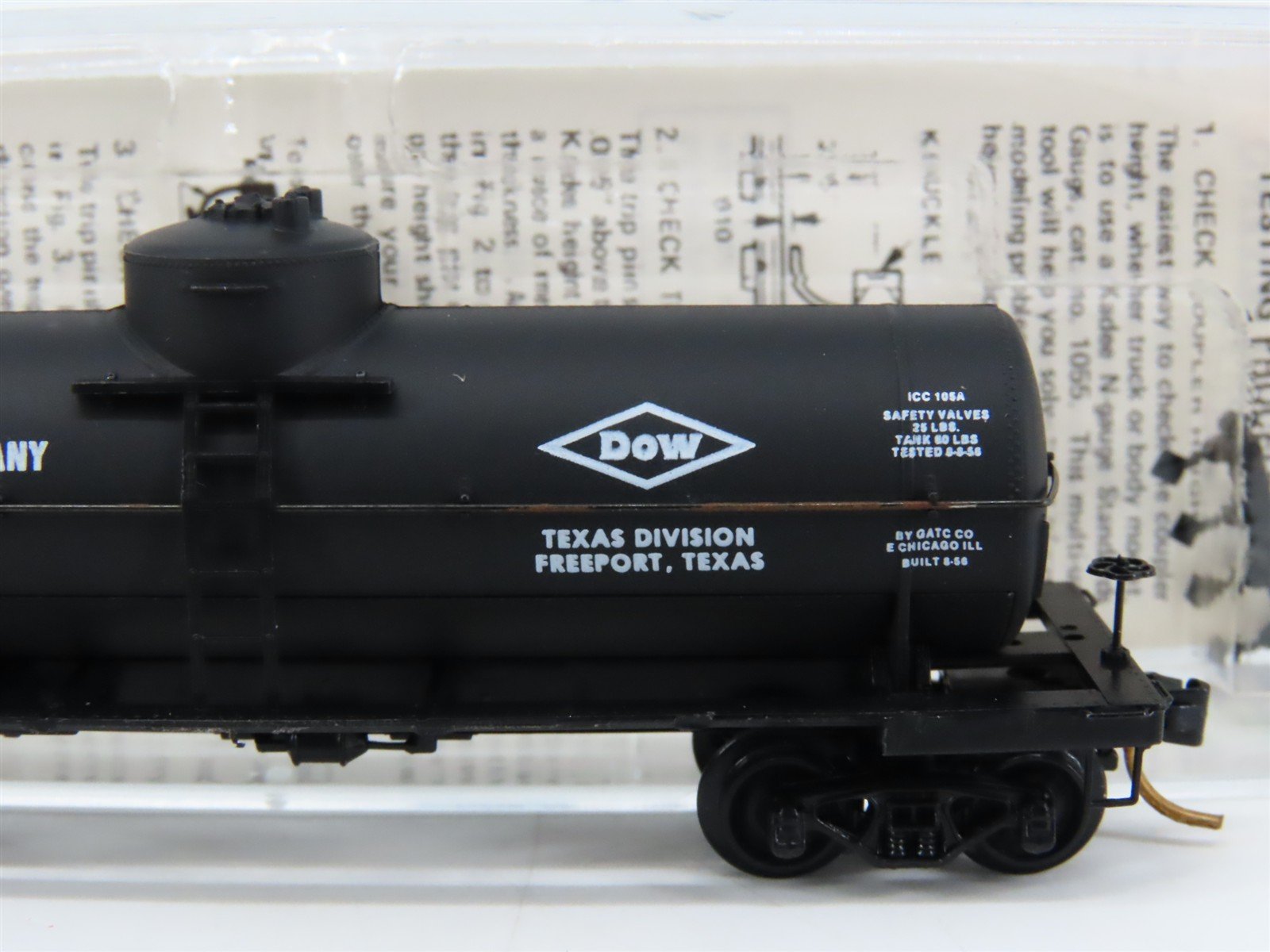 N Scale Micro-Trains 65100 GATX Dow Chemical 39' Single Dome Tank Car 62536 RTR