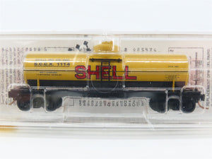 N Scale Micro-Trains MTL 65090/2 SCCX Shell Oil 39' Single Dome Tank Car #1114