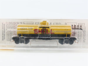 N Scale Micro-Trains MTL 65090/2 SCCX Shell Oil 39' Single Dome Tank Car #1114