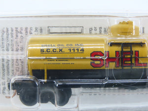 N Scale Micro-Trains MTL 65090/2 SCCX Shell Oil 39' Single Dome Tank Car #1114