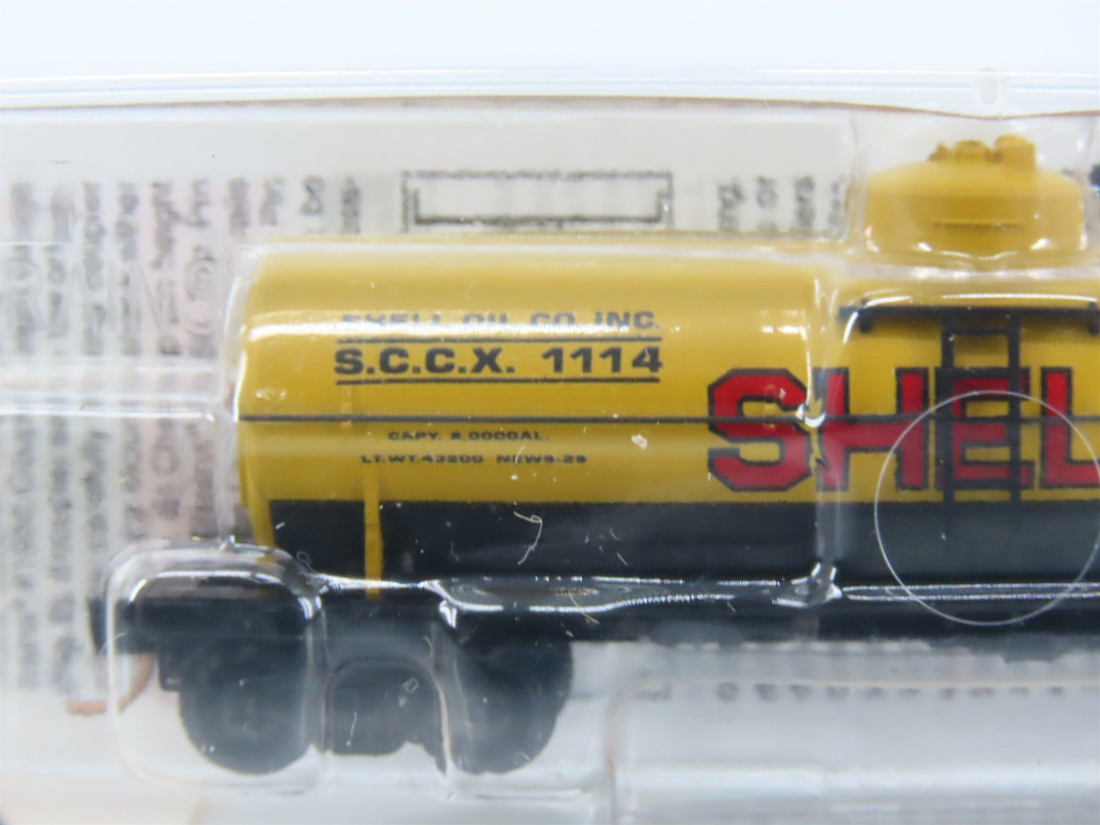 N Scale Micro-Trains MTL 65090/2 SCCX Shell Oil 39' Single Dome Tank Car #1114