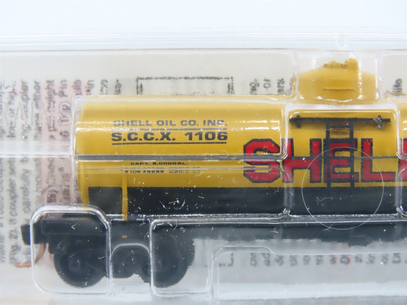 N Scale Micro-Trains MTL 65090/1 SCCX Shell Oil 39' Single Dome Tank Car #1106