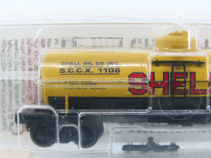 N Scale Micro-Trains MTL 65090/1 SCCX Shell Oil 39' Single Dome Tank Car #1106