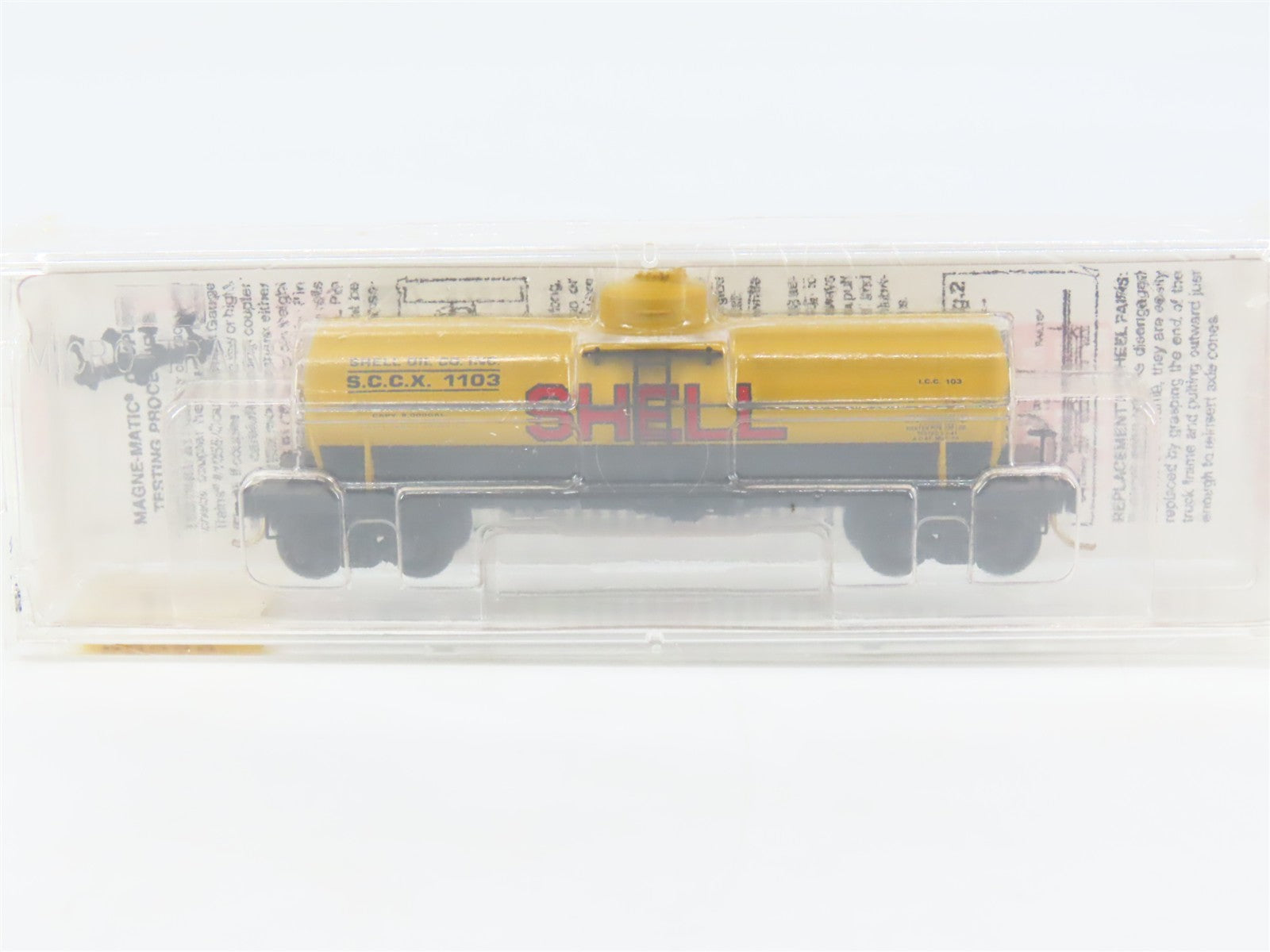 N Scale Micro-Trains MTL 65090 SCCX Shell Oil 39' Single Dome Tank Car #1103