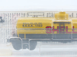 N Scale Micro-Trains MTL 65090 SCCX Shell Oil 39' Single Dome Tank Car #1103
