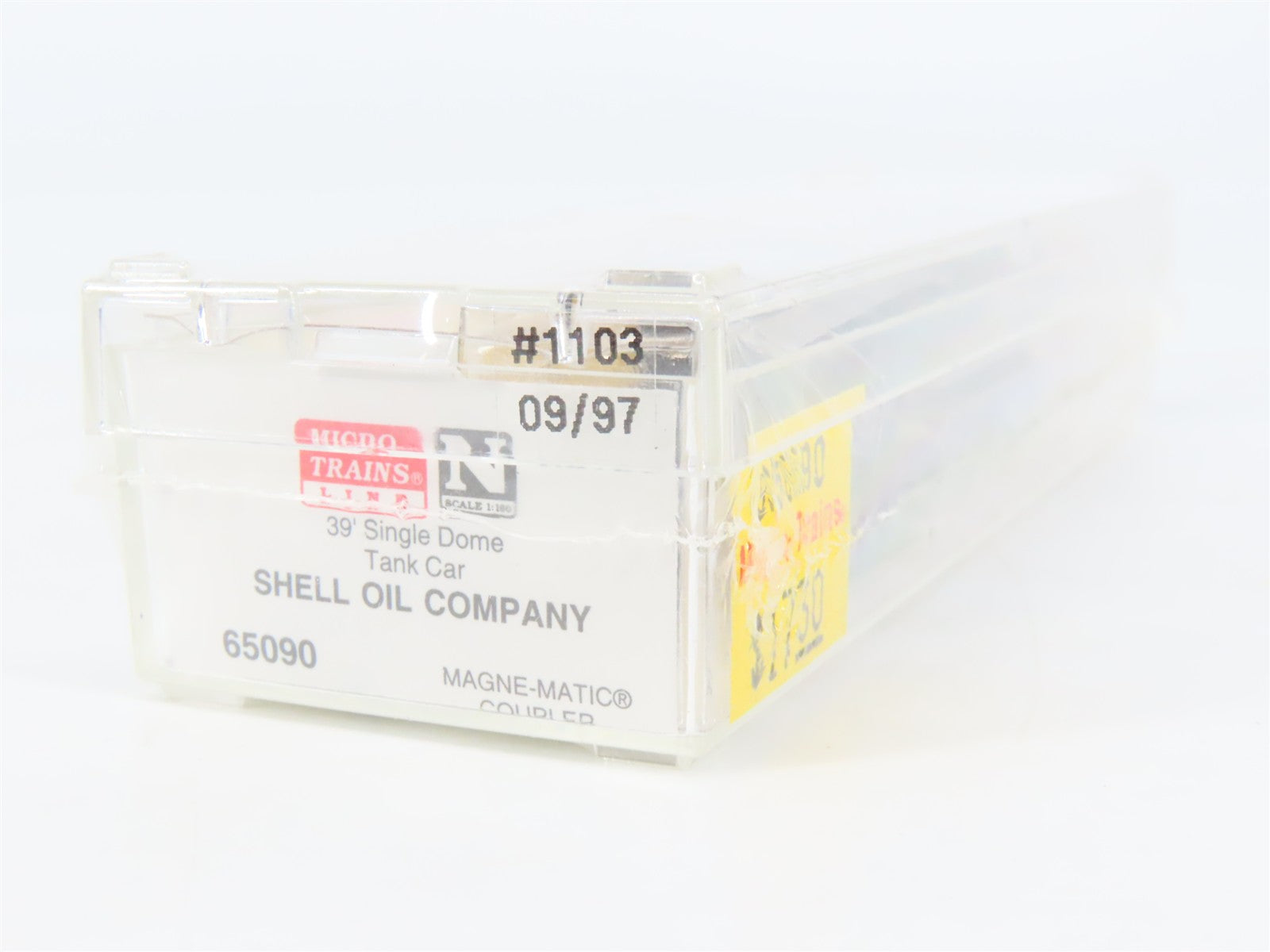 N Scale Micro-Trains MTL 65090 SCCX Shell Oil 39' Single Dome Tank Car #1103