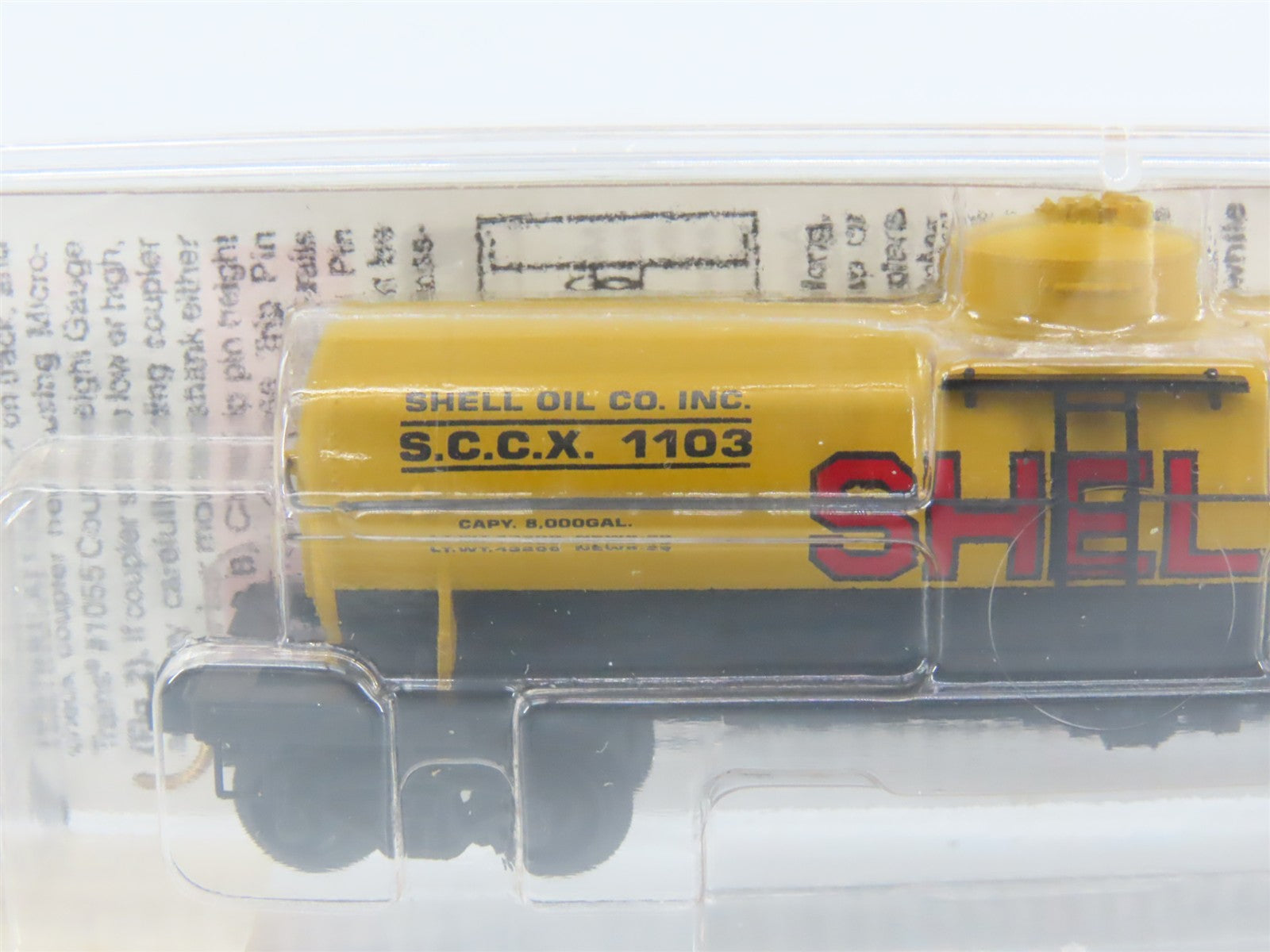 N Scale Micro-Trains MTL 65090 SCCX Shell Oil 39' Single Dome Tank Car #1103