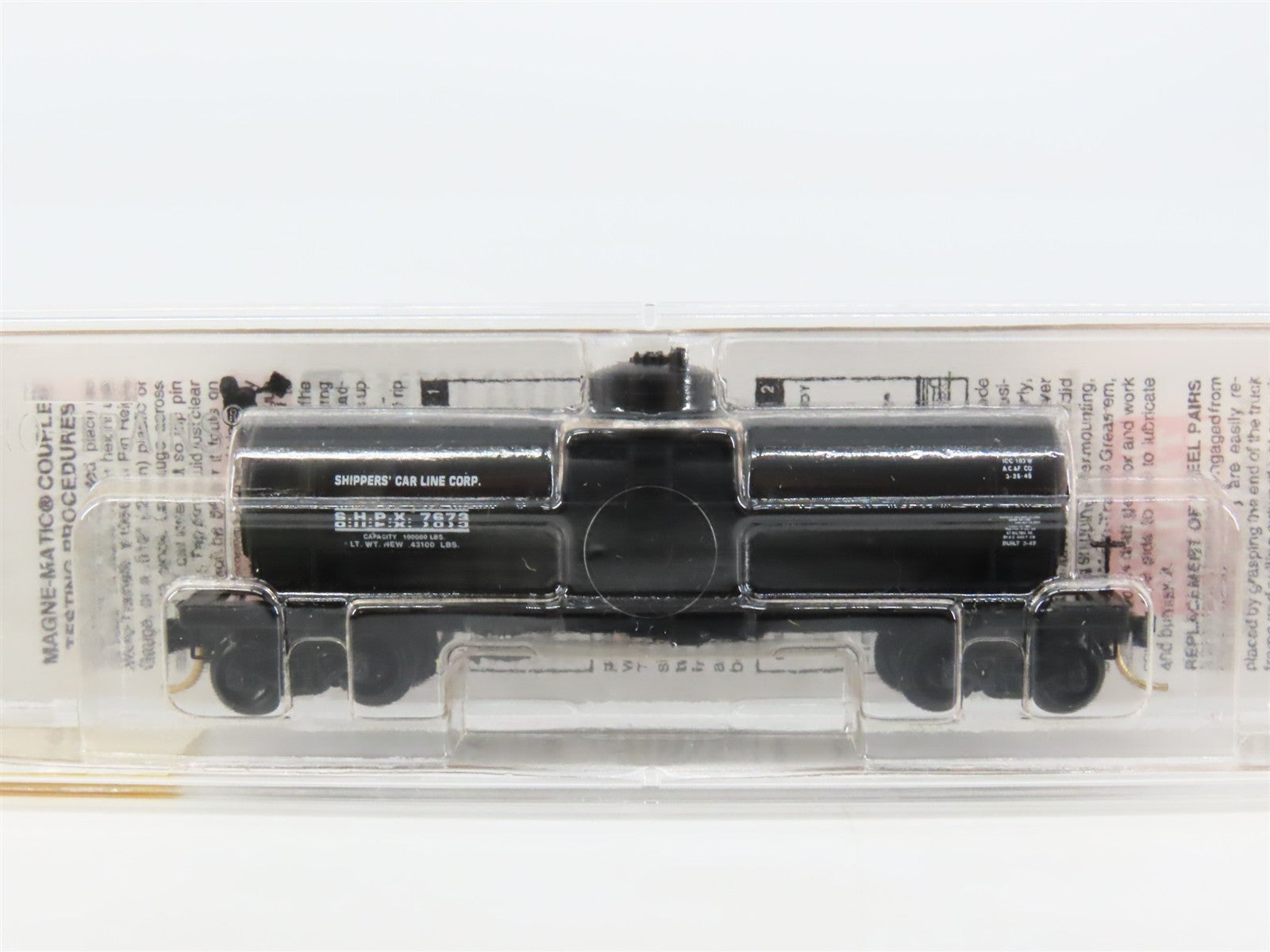 N Scale Micro-Trains MTL 65170 SHPX 39' Single Dome Tank Car #7673 RTR