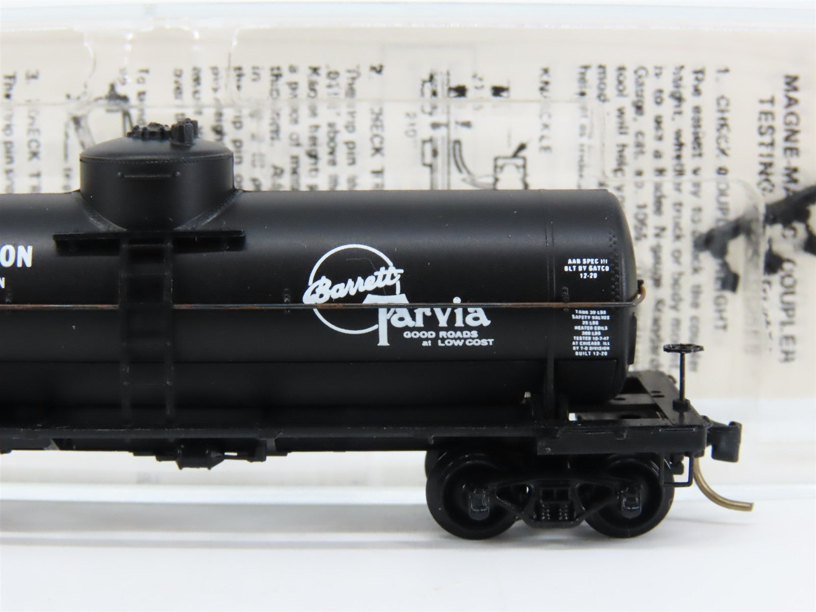 N Scale Micro-Trains 65150 BMX Barrett Division 39' Single Dome Tank Car RTR