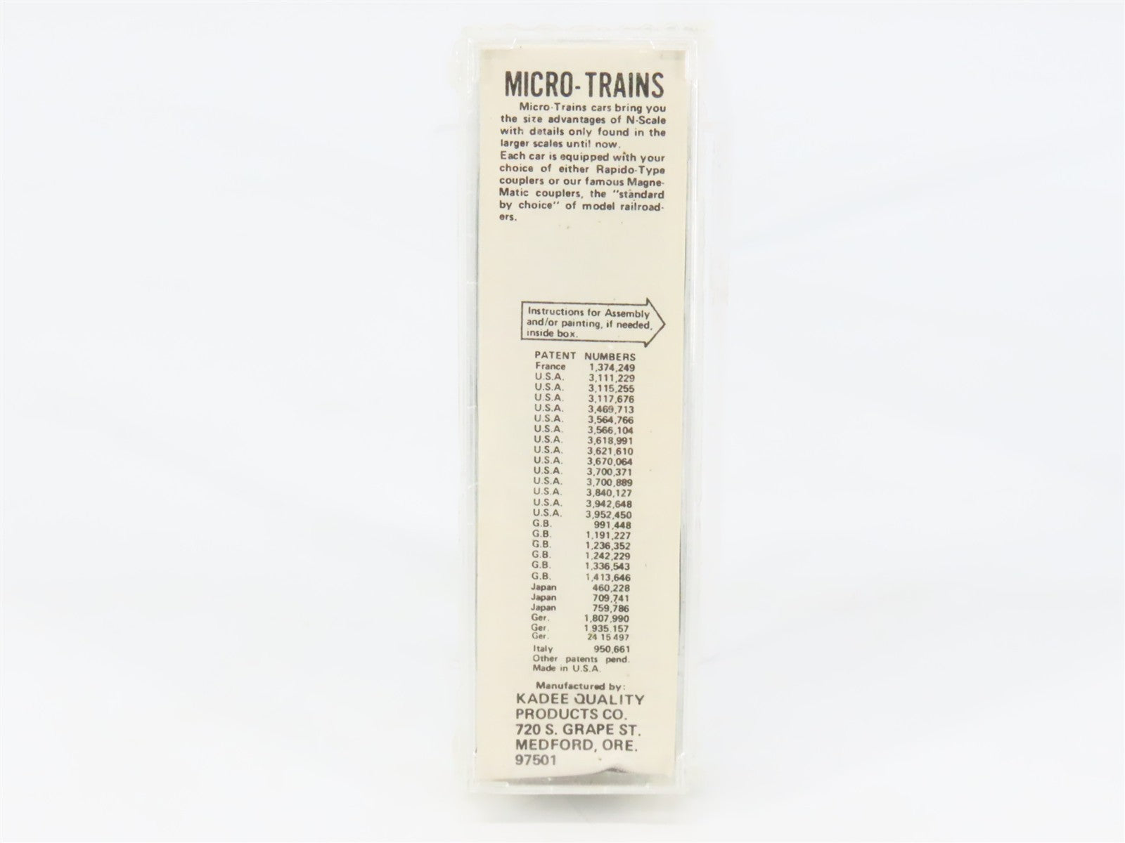 N Scale Kadee Micro-Trains MTL 65140 SDRX Sinclair Single Dome Tank Car #12168