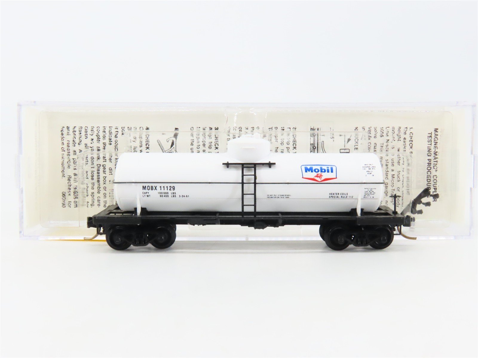 N Scale Micro-Trains 65120 MOBX Mobil Oil 39' Single Dome Tank Car 11129 RTR
