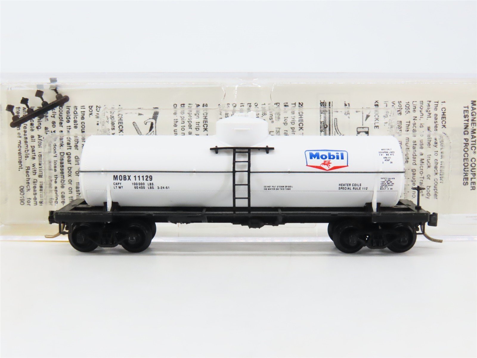 N Scale Micro-Trains 65120 MOBX Mobil Oil 39' Tank Car 11129 RTR