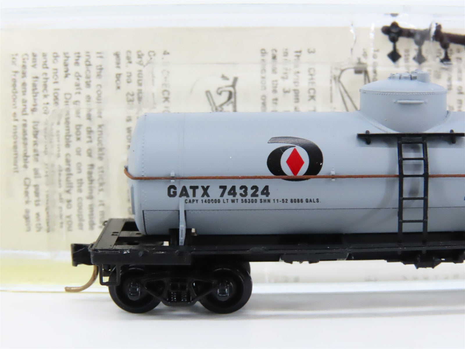 N Scale Micro-Trains MTL 65190 GATX 38' Tank Car 74324 RTR