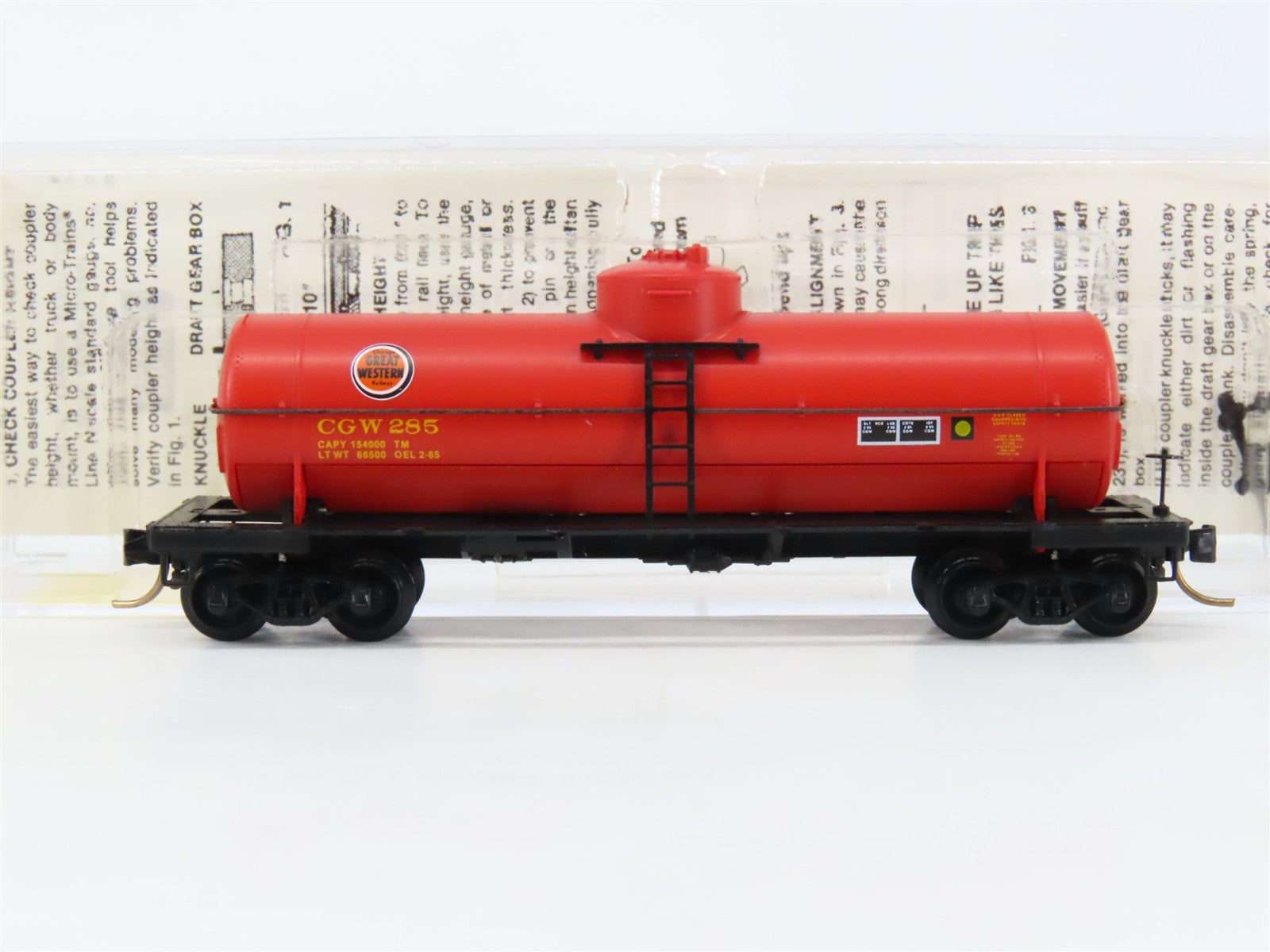 N Micro-Trains MTL 65300 CGW Chicago Great Western 39' Single Dome Tank Car #285