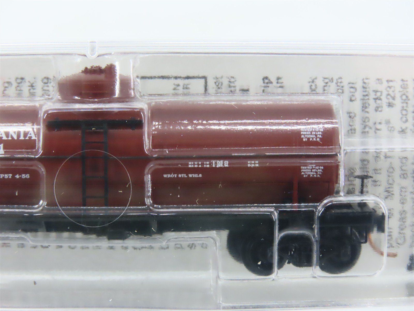 N Scale Micro-Trains MTL 65230 PRR Pennsylvania Railroad 39' Tank Car 498651 RTR