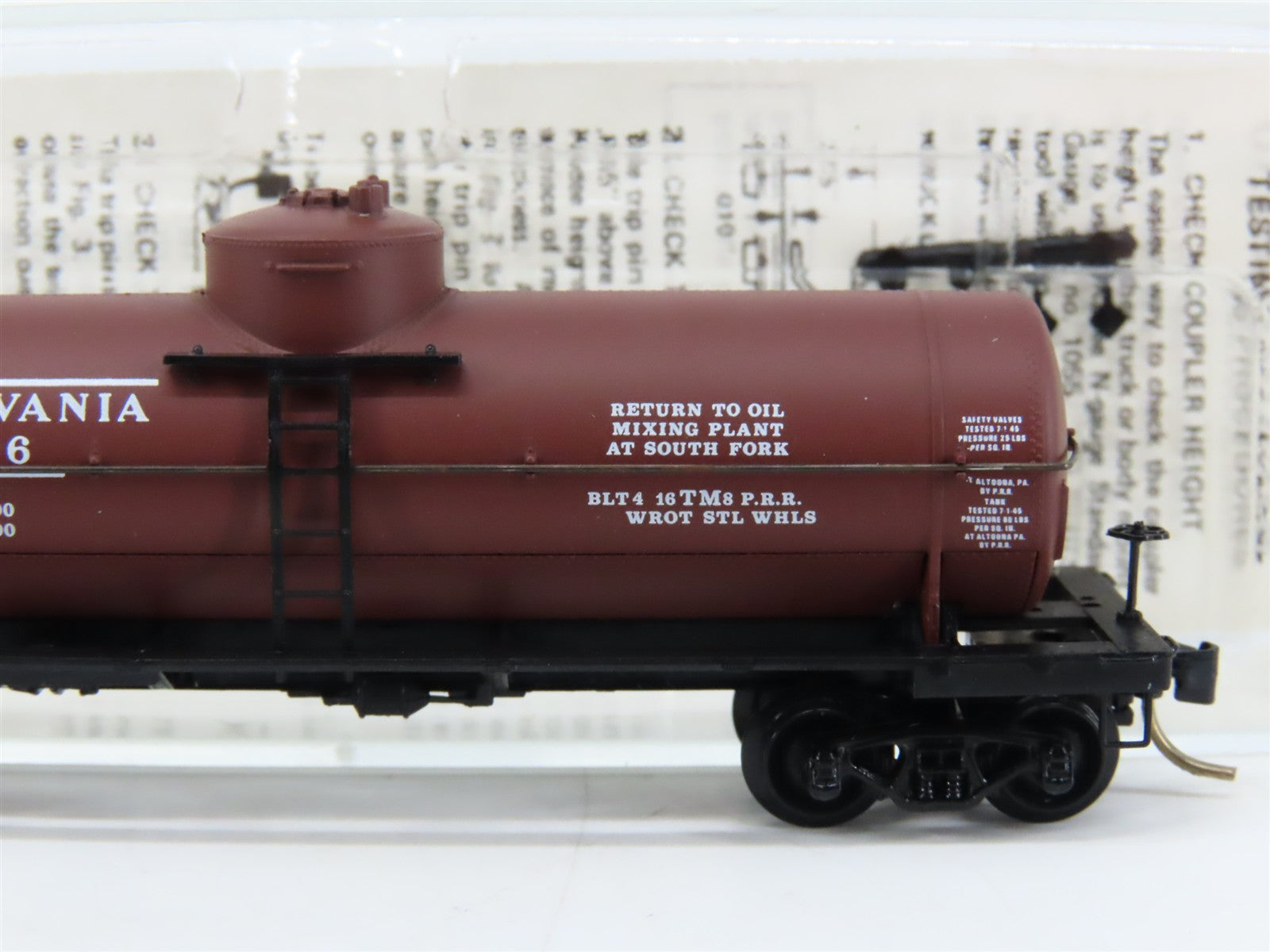 N Scale Micro-Trains MTL 65290 CNJ Jersey Central 39' Single Dome Tank Car RTR