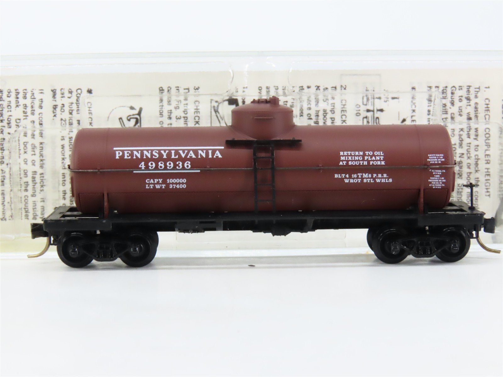N Scale Micro-Trains MTL 65230 PRR Pennsylvania 39' Tank Car 498936 RTR