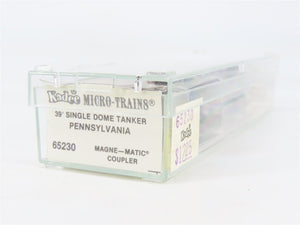 N Scale Micro-Trains MTL 65230 PRR Pennsylvania 39' Tank Car 498936 RTR