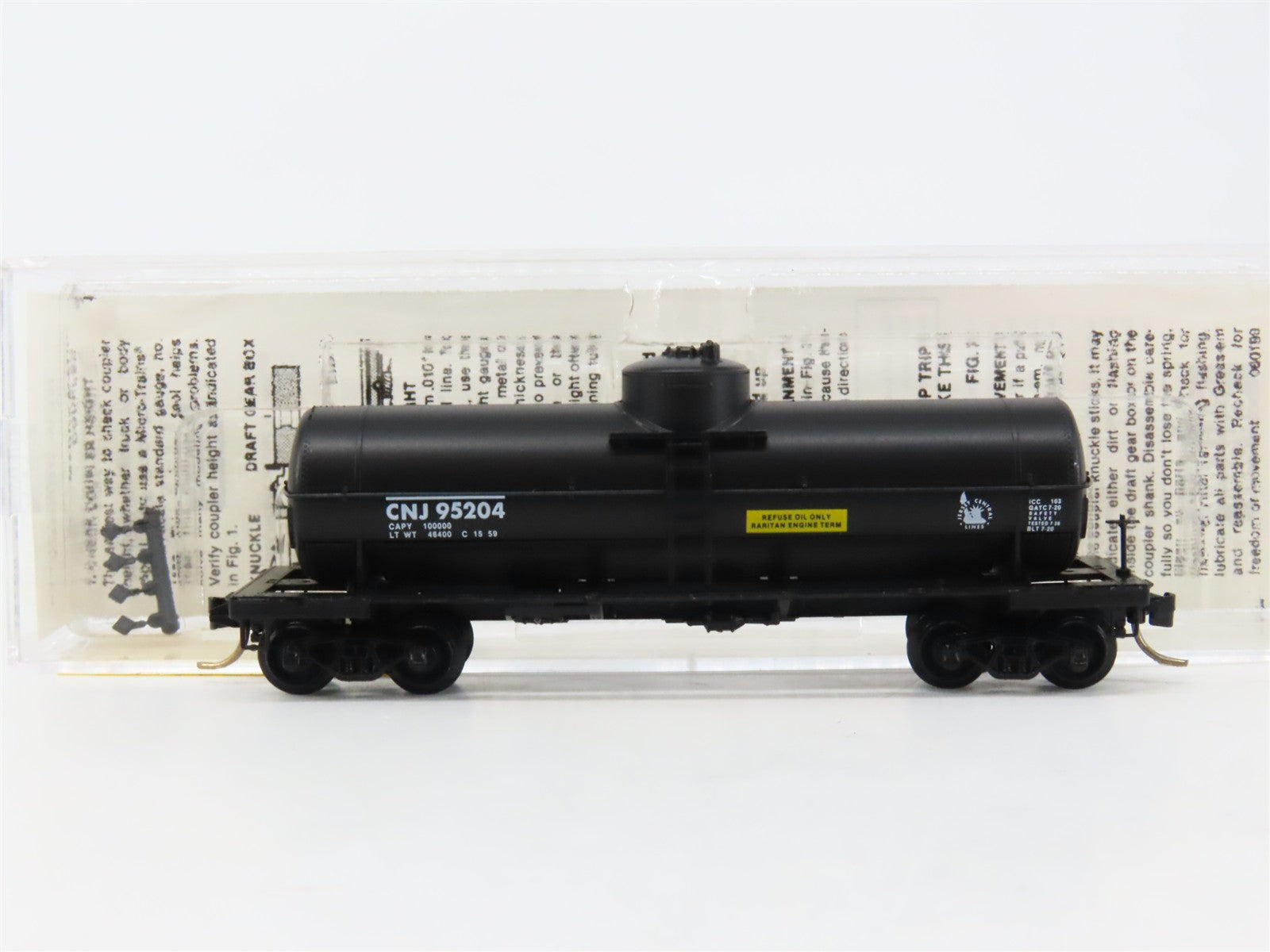 N Scale Micro-Trains MTL 65290 CNJ Jersey Central 39' Tank Car 95204 RTR