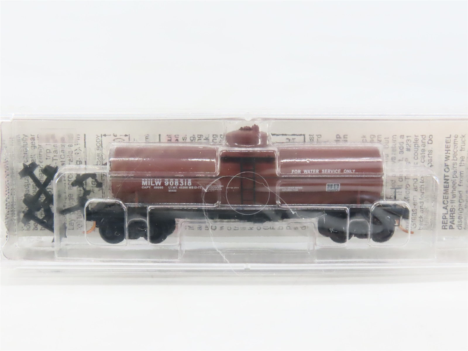N Scale Micro-Trains MTL 65280 MILW Milwaukee Road 39' Tank Car 908318 RTR