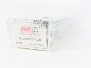 N Scale Micro-Trains MTL 65280 MILW Milwaukee Road 39' Tank Car 908318 RTR